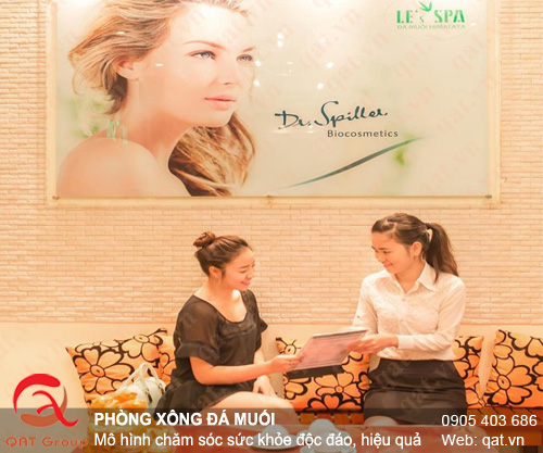 phòng xông đá muối lê spa 5