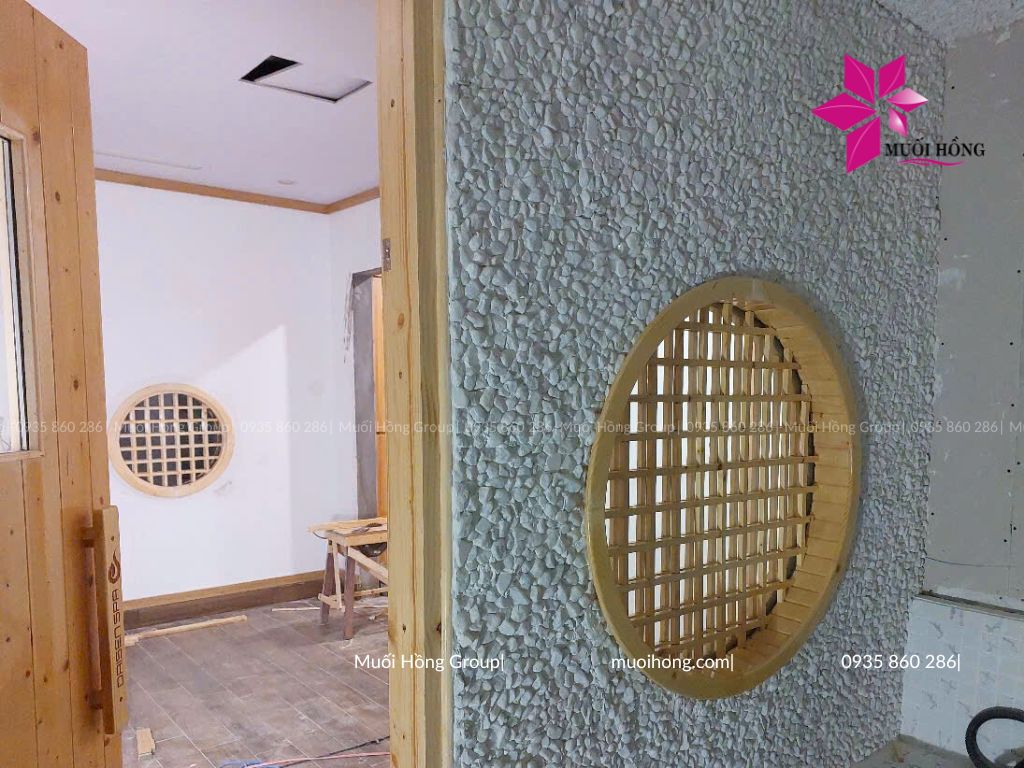 Thi công spa đá muối Himalaya