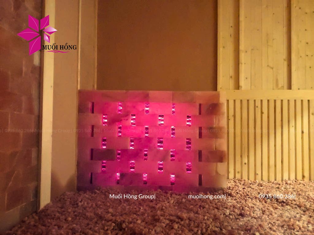 Thi c&ocirc;ng ph&ograve;ng x&ocirc;ng hơi đ&aacute; muối