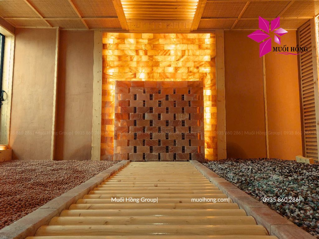 Thi công lắp đặt spa đá muối hồng ngoại