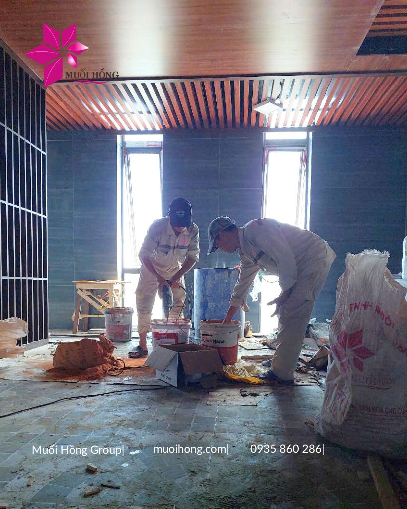 Thi c&ocirc;ng spa đ&aacute; muối Onsen & JjimJilBang