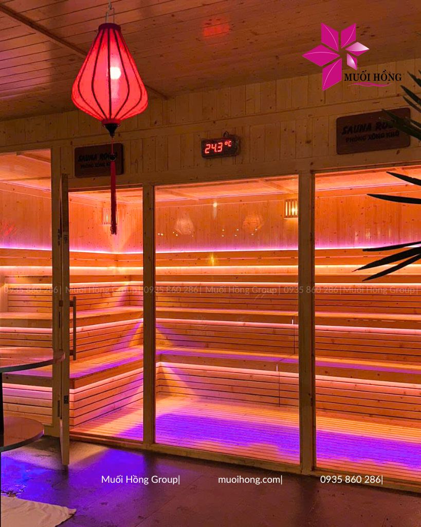 Thi công phòng xông hơi Epic Reset Hội An