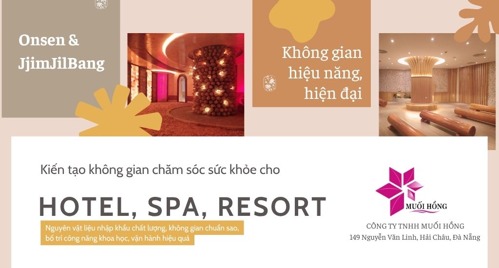 Thi c&ocirc;ng spa Onsen & Jjimjilbang kh&aacute;ch sạn