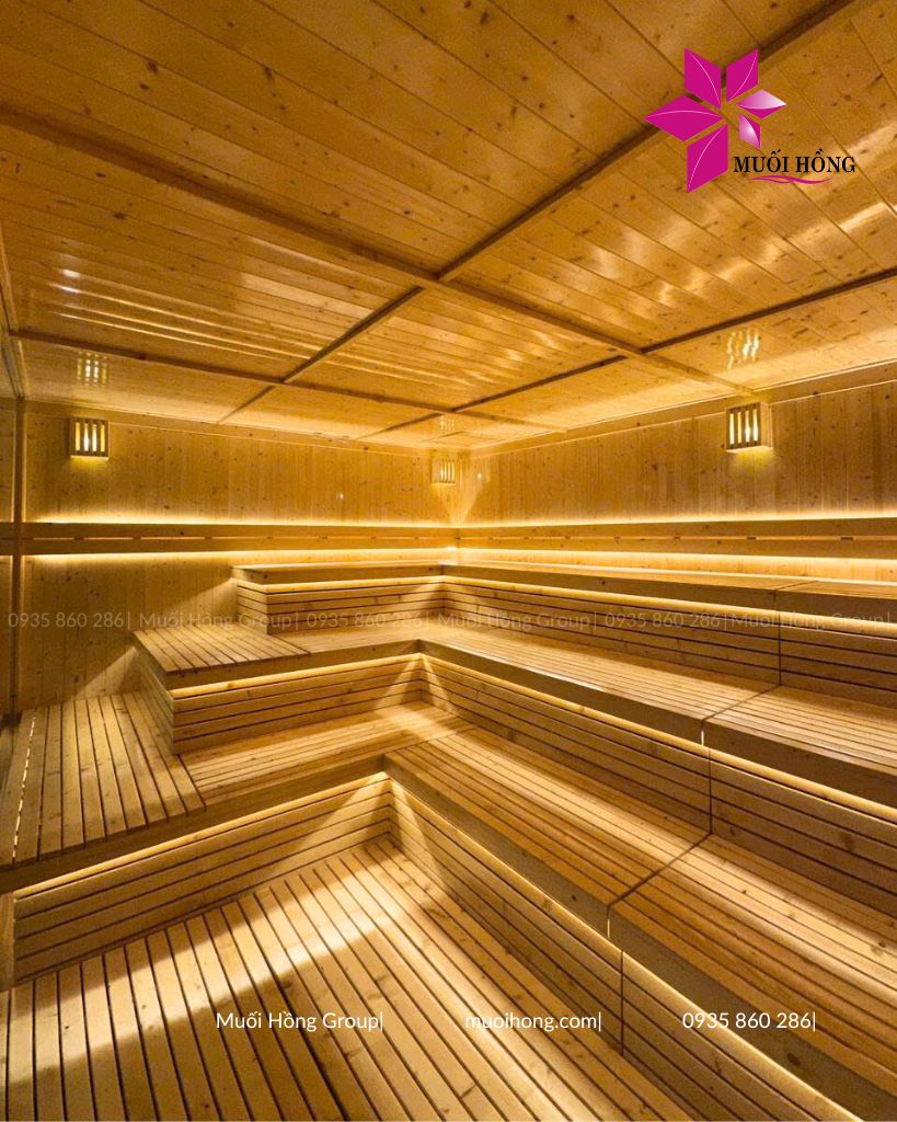 Thi công phòng xông hơi Epic Reset Hội An