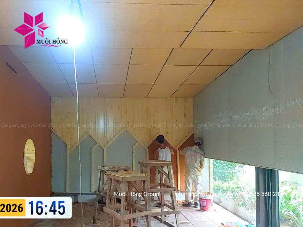 Thiết kế thi c&ocirc;ng ph&ograve;ng x&ocirc;ng hơi hồng ngoại