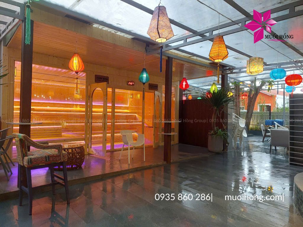 Thiết kế thi công spa đá muối hồng ngoại